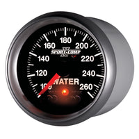 Thumbnail for Autometer Sport-Comp II 52.4mm 100-260 Deg F Water Temp Peak & Warn w/ Electronic Control Gauge