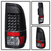 Thumbnail for Xtune Ford Super Duty 08-15 LED Tail Lights Black ALT-JH-FS08-LED-BK