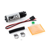 Thumbnail for DeatschWerks 265 LPH Compact In-Tank Fuel Pump w/ Clips & Universal Install Kit