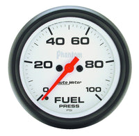 Thumbnail for Autometer Phantom 2-5/8in 0-100 PSI Fuel Pressure Gauge