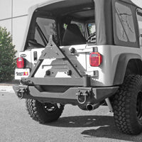 Thumbnail for Rugged Ridge Tire Carrier XHD Rear Bumper 76-06 Jeep CJ / Jeep Wrangler