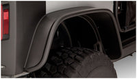 Thumbnail for Bushwacker 07-18 Jeep Wrangler Flat Style Flares 2pc Fits 2-Door Sport Utility Only - Black
