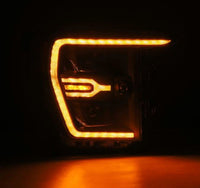 Thumbnail for AlphaRex 21-22 Ford F150 Luxx-Series Projector Headlights Black w/Activ Light/Seq Signal