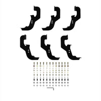 Thumbnail for Westin 2019 Chevrolet Silverado/Sierra 1500 Crew Cab Non LD PRO TRAXX 5 Oval Nerf Step Bars - Black