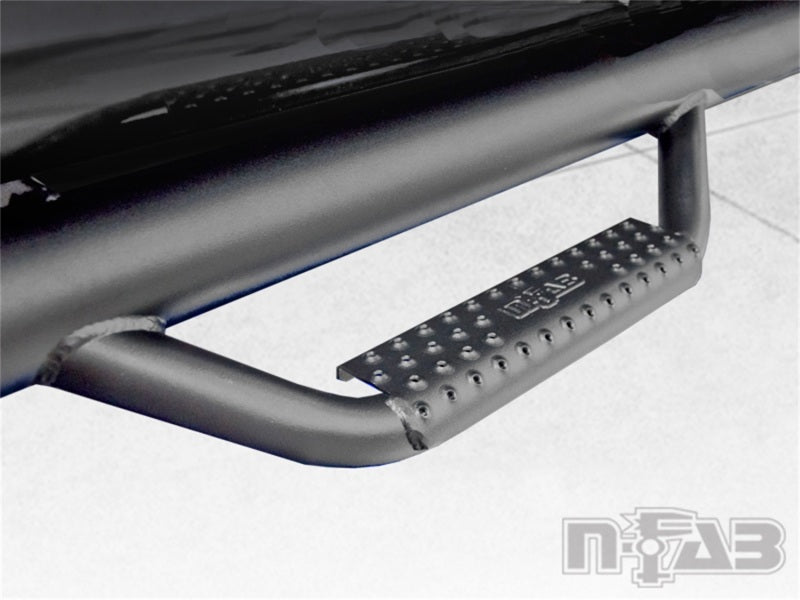 N-Fab Nerf Step 05-15 Toyota Tacoma Double Cab 6ft Bed - Tex. Black - W2W - 2in