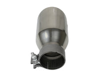 Thumbnail for aFe MACH Force-Xp Univ 304 SS Double-Wall Clamp-On Exhaust Tip - Polished - 3in Inlet - 4.5in Outlet