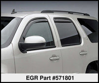 Thumbnail for EGR 07+ Chev Tahoe GMC Yukon 07+ In-Channel Window Visors - Set of 4 (571801)
