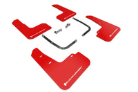 Thumbnail for Rally Armor 19-21 Hyundai Veloster Turbo/2.0/R-Spec Red UR Mud Flap w/White Logo