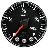 Thumbnail for Autometer Spek-Pro Gauge Fuel Level 2 1/16in 0-270 Programmable Blk/Chrm