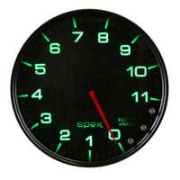 Thumbnail for Autometer Spek-Pro Gauge Tachometer 5in 11K Rpm W/Shift Light & Peak Mem Black/Smoke/Black