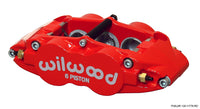 Thumbnail for Wilwood Caliper-Narrow Superlite 6R-RH - Red 1.62/1.12/1.12in Pistons 1.25in Disc