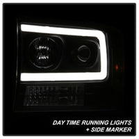 Thumbnail for Spyder 99-04 Ford F250 Super Duty Projector Headlights - Light Bar - Black PRO-YD-FF25099V2-LB-BK