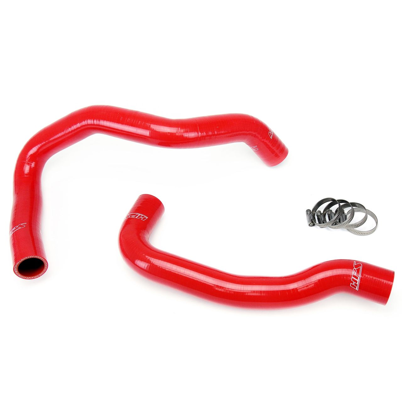 HPS Red Reinforced Silicone Radiator Hose Kit Coolant for Nissan 89-98 240SX w/ KA