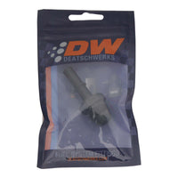Thumbnail for DeatschWerks 8AN Male Flare to 3/8in Male EFI Quick Connect Adapter - Anodized Matte Black