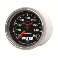Thumbnail for AutoMeter Gauge Water Temp 2-1/16in. 100-260 Deg. F Digital Stepper Motor Chevy Red Bowtie Black