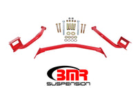 Thumbnail for BMR 79-04 Fox Mustang Tubular Style Upper Torque Box Reinforcement Plates - Red