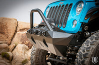 Thumbnail for ICON 07-18 Jeep Wrangler JK Pro Series Front Bumper Rec Winch Mount w/Bar/Tabs