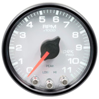 Thumbnail for Autometer Spek-Pro Gauge Tach 2 1/16in 11K Rpm W/ Shift Light & Peak Mem Wht/Blk