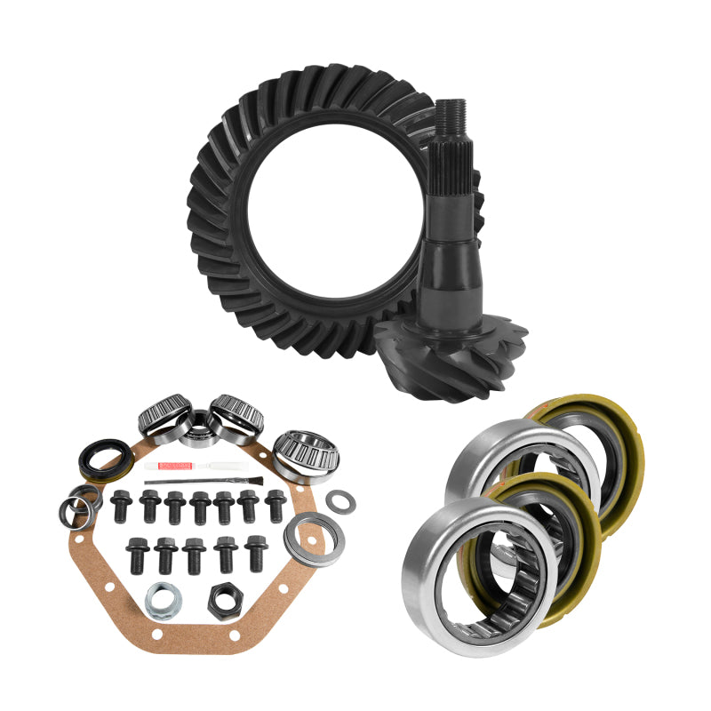 Yukon ZF 9.25in CHY 3.55 Rear Ring & Pinion Install Kit Axle Bearings and Seal