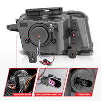 Thumbnail for ANZO 2010-2013 Chevrolet Camaro Projector Headlights w/ Halo Chrome (CCFL)