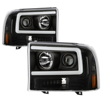 Thumbnail for Spyder Ford F-250 99-04/Excursion 00-04 1 Piece LED Headlights - Black PRO-YD-FF25099V2PL-BK