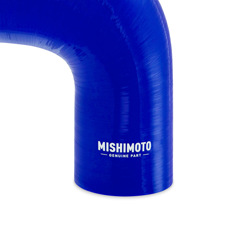 Mishimoto Silicone Reducer Coupler 90 Degree 2.5in to 3.25in - Blue