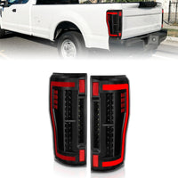 Thumbnail for ANZO 2017+ Ford F-250 LED Taillights - Black/Clear