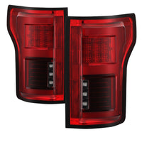 Thumbnail for Spyder 15-18 Ford F-150 LED Tail Lights (w/Blind Spot) - Red Clear (ALT-YD-FF15015BS-LBLED-RC)