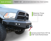 Thumbnail for DV8 Offroad 10-14 Dodge Ram 2500/3500 Front Bumper