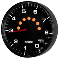 Thumbnail for Autometer Spek-Pro Gauge Tachometer 5in 8K Rpm W/Shift Light & Peak Mem Black/Black