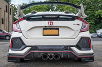 Thumbnail for Rally Armor 17-22 Honda Civic Type R Black UR Mud Flap w/White Logo