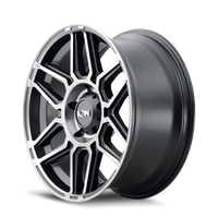 Thumbnail for ION Type 146 20x10 / 5x127 BP / -19mm Offset / 78.1mm Hub Matte Black W/Machined Dart Tint Wheel