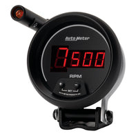 Thumbnail for Autometer Quick-Lite Digital 10K RPM Pedestal Mount 3 3/4in Tachometer Black Dial w/ Red LED