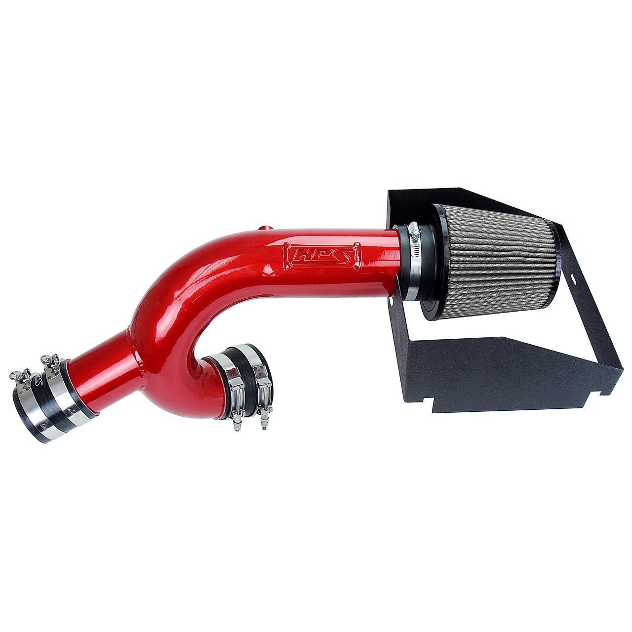 HPS Red Cold Air Intake Kit with Heat Shield for 15-16 Ford F150 3.5L Ecoboost Turbo