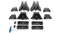 Thumbnail for Rhino-Rack 18-19 Chevrolet Silverado 1500 4 Door Pick Up Heavy Duty 2500 2 Bar Roof Rack - Black