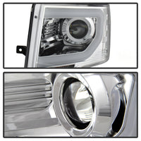 Thumbnail for Spyder Ford F150 09-14 Projector Headlights Halogen Model- Light Bar DRL Chrm PRO-YD-FF15009-LBDRL-C