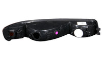 Thumbnail for ANZO 1999-2006 Gmc Sierra 1500 Euro Parking Lights Black w/ Amber Reflector