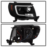 Thumbnail for Spyder Toyota Tacoma 05-11 Projector Headlights - Light Bar DRL - Black PRO-YD-TT05V2-LB-BK