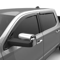 Thumbnail for EGR 2019 Dodge Ram 1500 Crew Cab Tape-On Window Visors Set of 4 - Dark Smoke