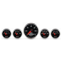 Thumbnail for Autometer Designer Black II 3-3/8in and 2-21/16in 5 pc. Electric Speedometer Gauge