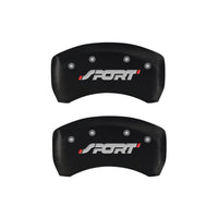 Thumbnail for MGP 4 Caliper Covers Engraved Front & Rear SPORT Red finish silver ch