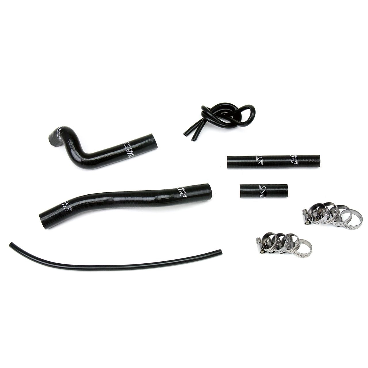 HPS Black Reinforced Silicone Radiator Hose Kit for Suzuki 01-08 RM125 2 Stroke