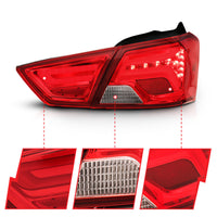 Thumbnail for ANZO 14-18 Chevrolet Impala LED Taillights Red/Clear