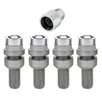 Thumbnail for McGard Wheel Lock Bolt Set - 4pk. (Radius Seat) M14X1.5 / 17mm Hex / 28.2mm Shank Length - Chrome