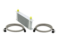 Thumbnail for Mishimoto Universal 10 Row Oil Cooler Kit (Metal Braided Lines)