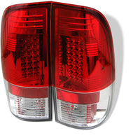 Thumbnail for Spyder Ford F150 side 97-03/F250/350 Duty 99-07 LED Tail Lights Red Clear ALT-YD-FF15097-LED-RC