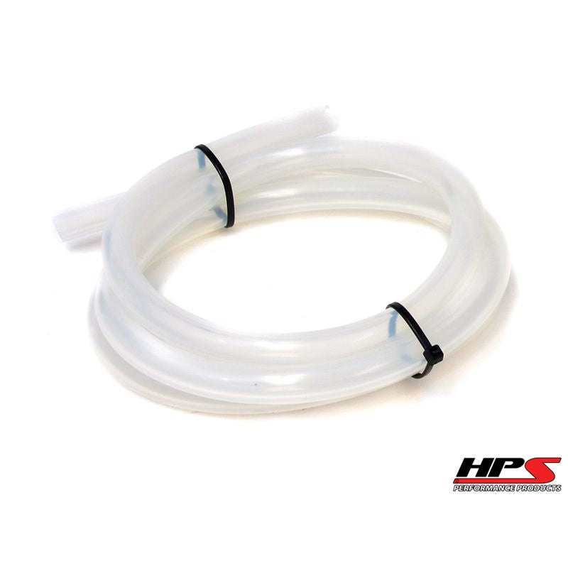 HPS 3/8" (9.5mm) ID Clear High Temp Silicone Vacuum Hose - 10 Feet Pack