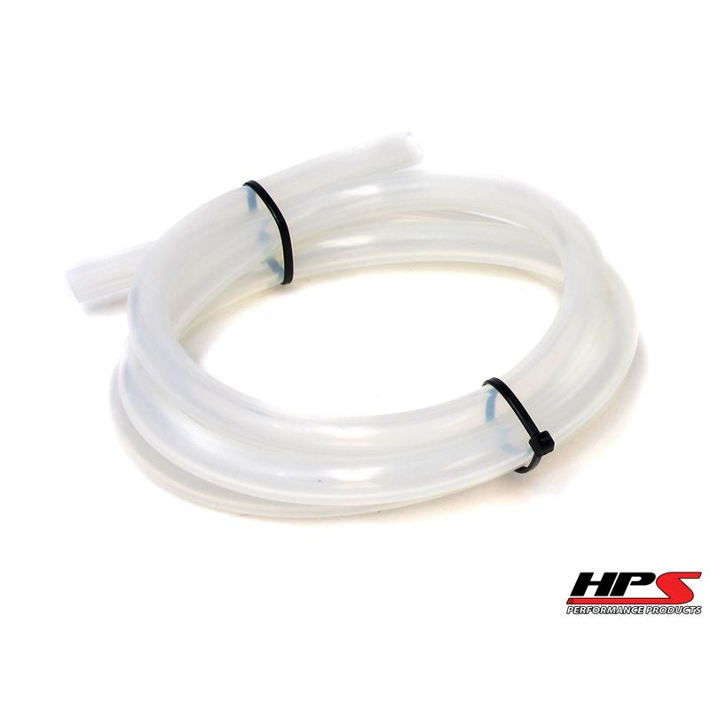 HPS 9/32" (7mm) ID Clear High Temp Silicone Vacuum Hose - 5 Feet Pack