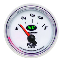 Thumbnail for Autometer NV 2-1/16in 0 Ohms - Empty To 90 Ohms - Full Electric Fuel Level Gauge