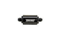 Thumbnail for Turbosmart FPR Billet Inline Fuel Filter 1.75in OD 3.825in Length AN-6 Male Inlet - Black